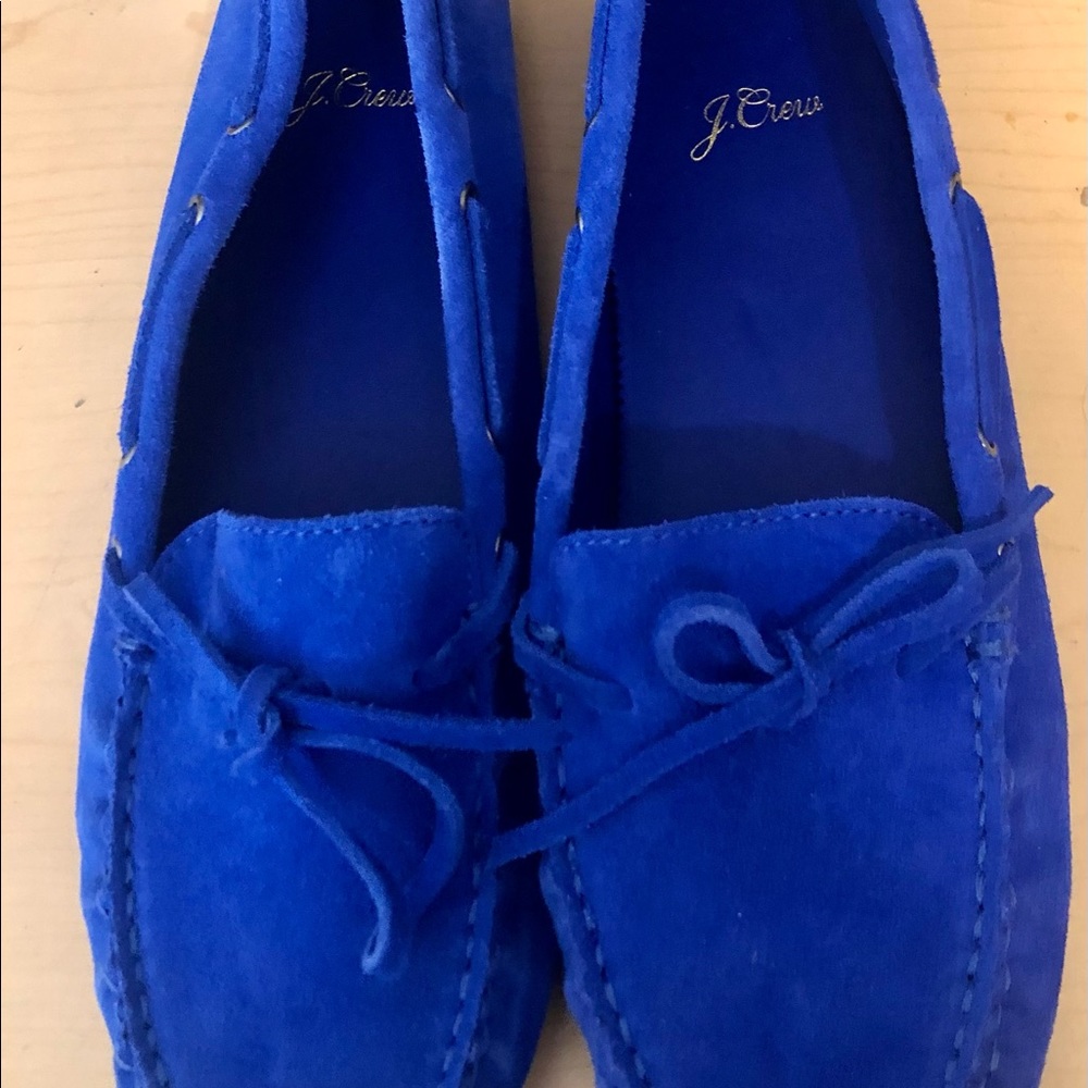 J Crew Women’s Leather Moccasins Never Worn Size 10.5